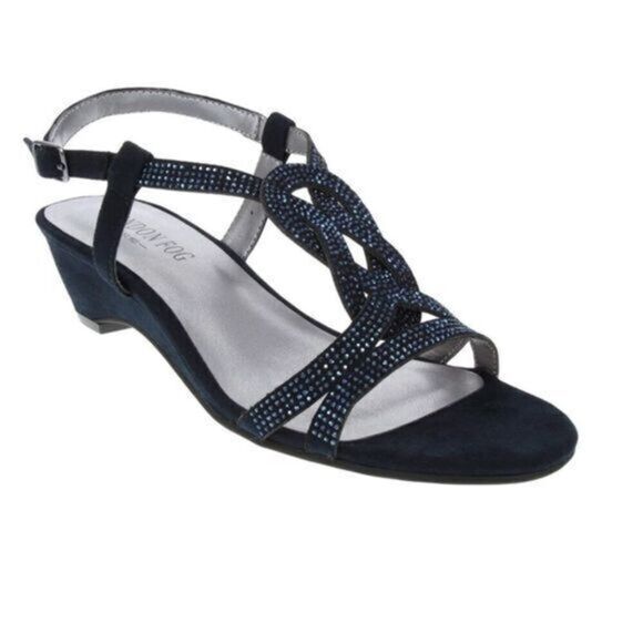 London Fog Women’s Sandals sz 6 Demi-Wedge NEW # Bag AA-29 - Picture 1 of 6